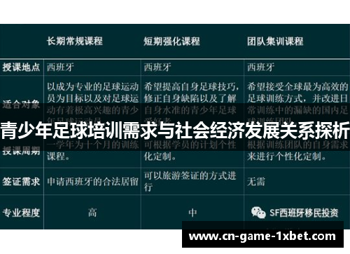 青少年足球培训需求与社会经济发展关系探析